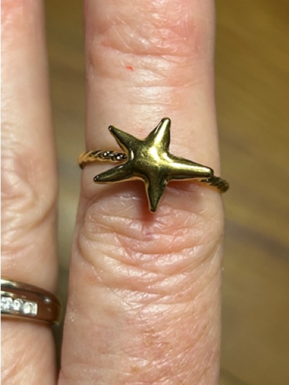 3/$25 Gold Starfish Ring